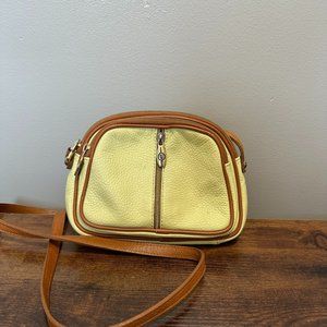 VALENTINA Pineapple Made In Italy Leather Mini Crossbody